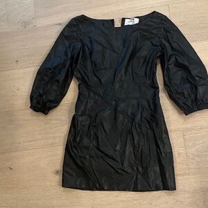 BA&SH Elegant Black leather Dress